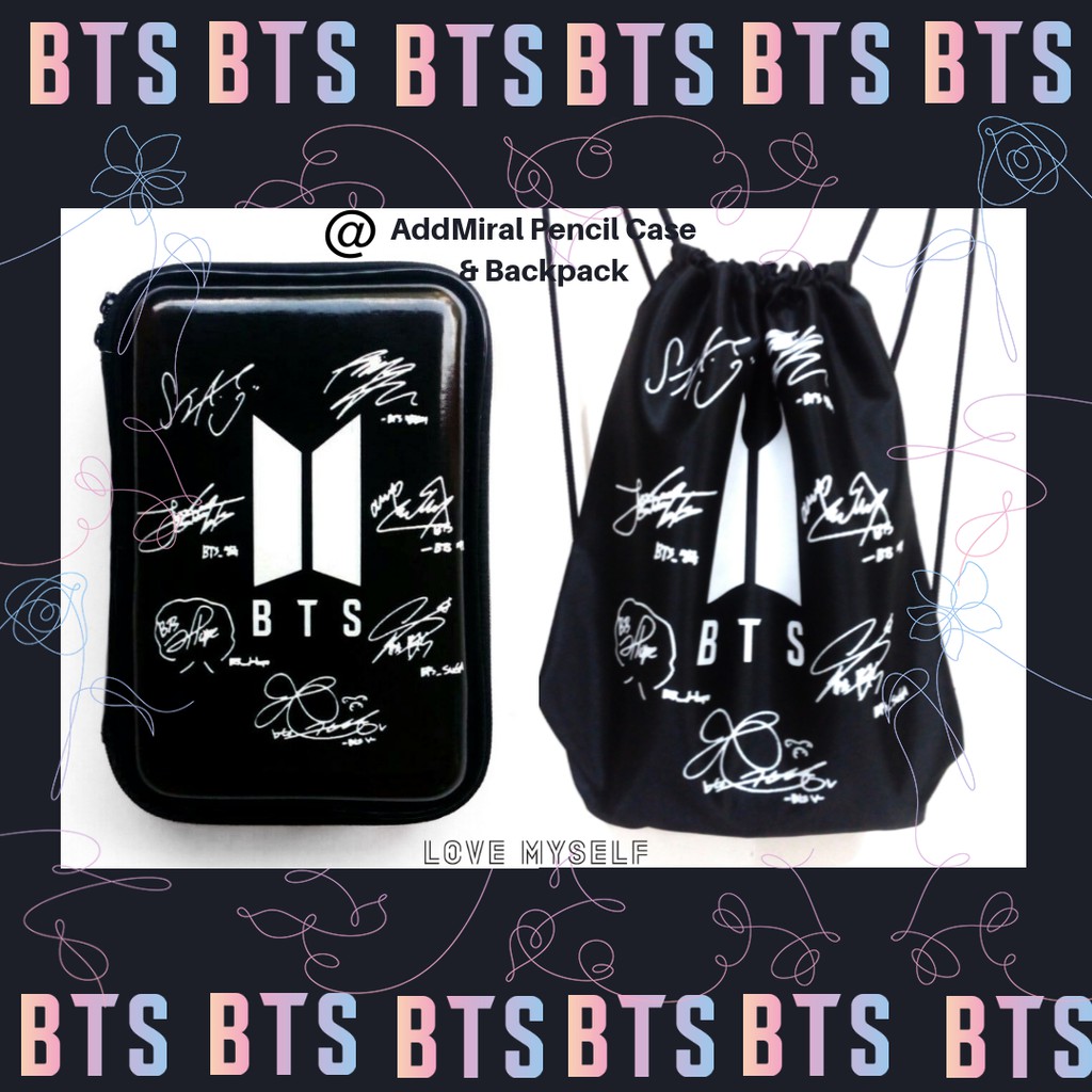 

PAKET TAS BTS BANGTAN & KOTAK PENSIL ARMY KPOP MODEL SMIGGLE