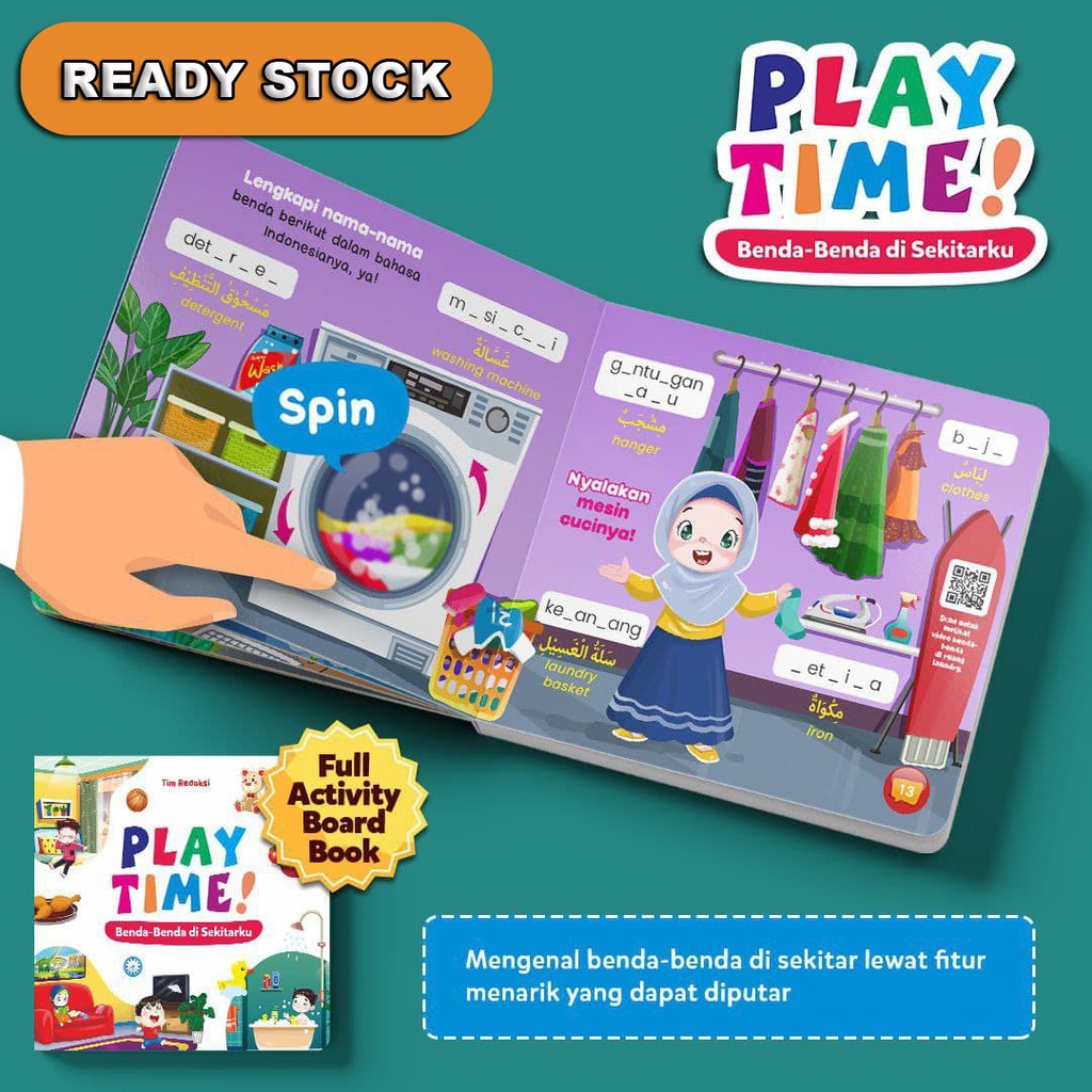 Buku Anak Play Time edisi Benda-Benda Di Sekitar Kita (Ziyad Books)