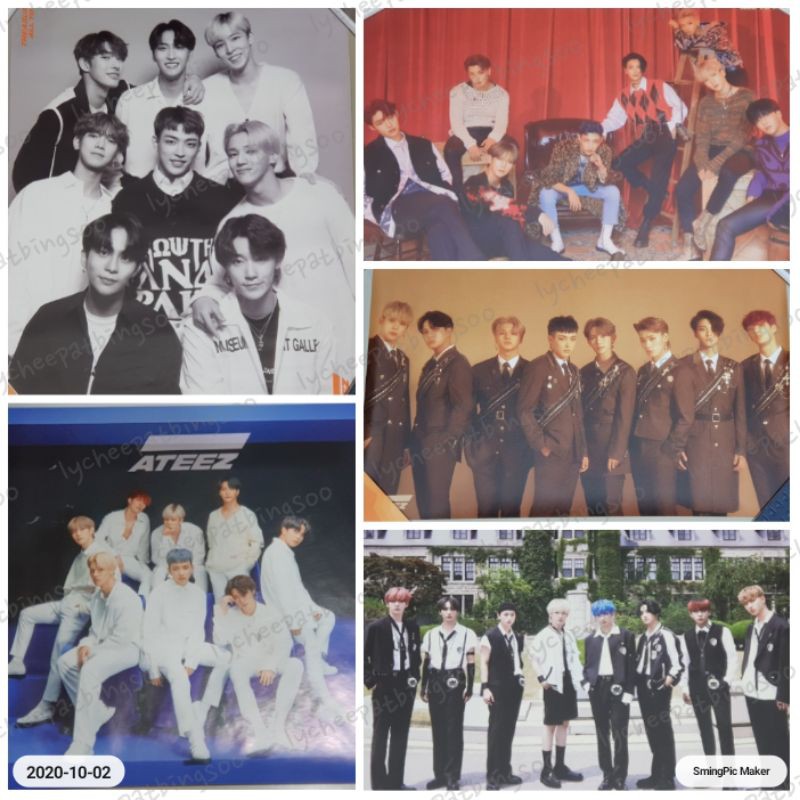 Poster ATEEZ Shift The Map, 1st Anniversary, EP FIN Wonderland