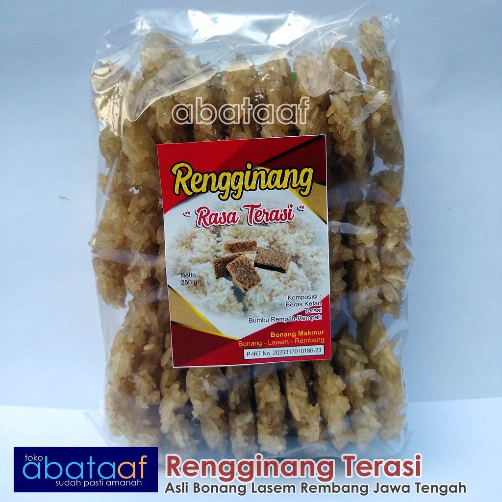 

Rengginang I Rengginang Terasi I Rengginang Mentah I Krecek I Kerupuk I Rengginang Ketan 250gram