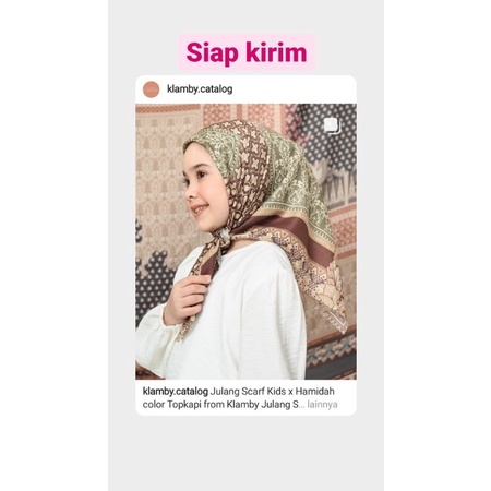 [NEW] JULANG SCARF KIDS TOPKAPI WEARING KLAMBY