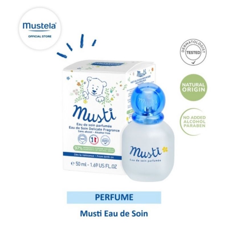 Mustela Musti Eau de Soin Delicat Fragrance 50 ml/Parfum Bayi