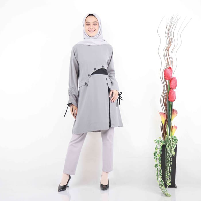  A84 Baju  Atasan  Wanita Busana Muslim  Fariza Tunik 