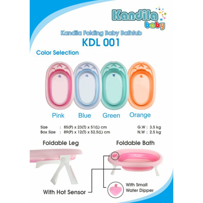 bak mandi lipat/ folding bathtub kandila kdl 001