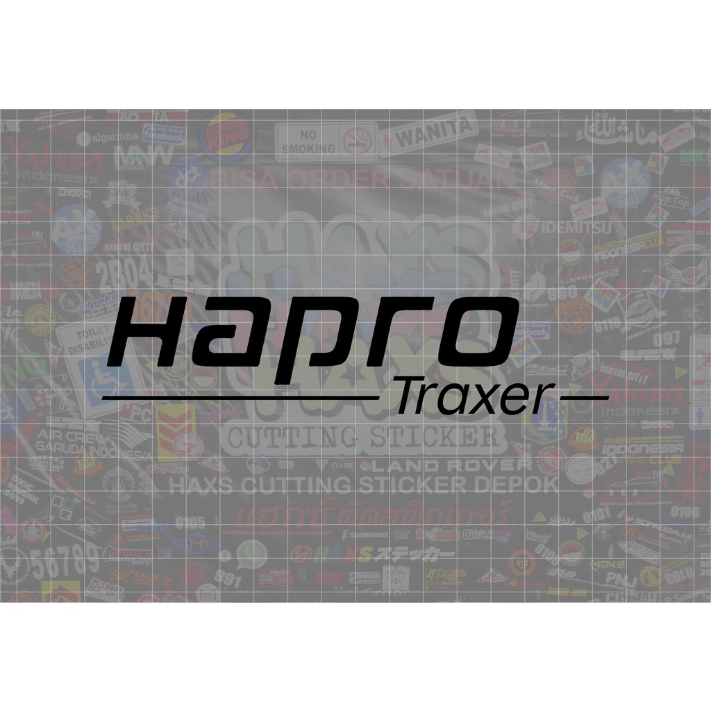 Cutting Sticker Hapro Traxer Ukuran 15 Cm Untuk Roofbox