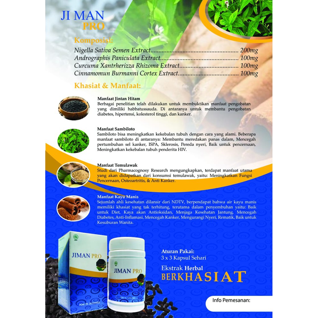 JIMAN PRO kapsul herbal asli obat herbal mengatasi berbagai macam penyakit