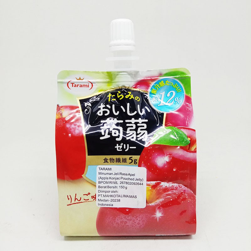 

TARAMI APPLE KONJAC POUCHED JELLY 150 G