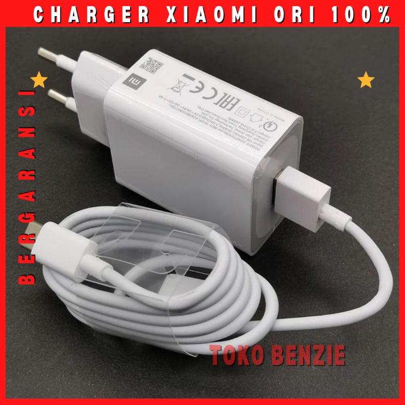 Charger Xiaomi Original Kabel Type C & Usb Micro Fast Charging Casan hp Redmi 8 9 Note 9 pro