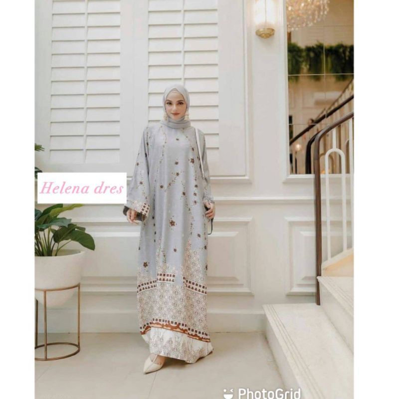 Gamis Maxmara Dior Silk Premium//Gamis Maxmara Lux Premium-Helena silver