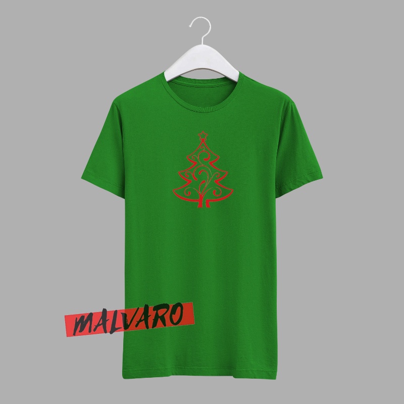 MALVARO-BAJU NATAL / KAOS POHON NATAL / KAOS NATAL 2021 / BAJU NATAL UNISEX