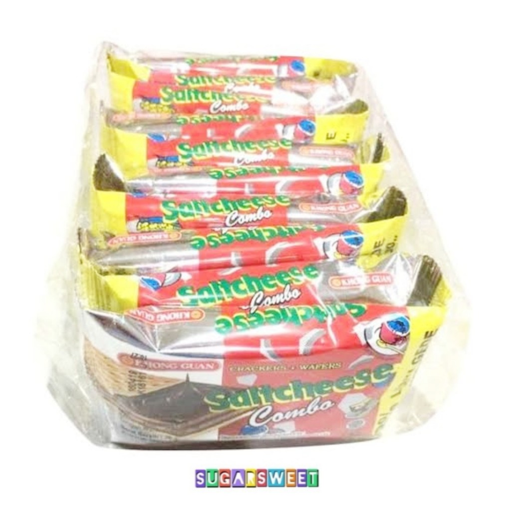 

Khong Guan Saltcheese Combo 16 gram (1 pack isi 10 pcs)