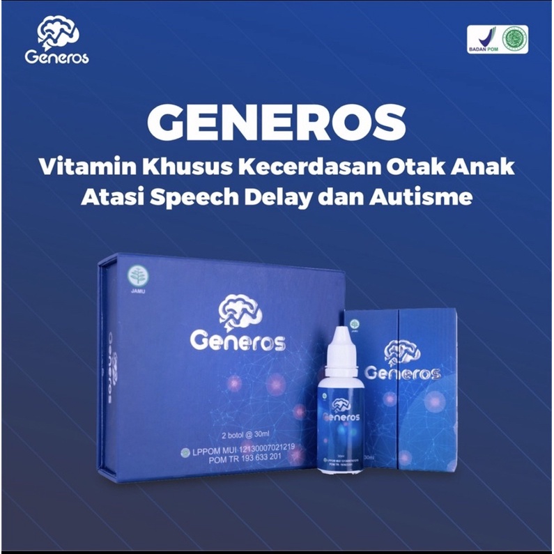 GENEROS MULTIVITAMIN NUTRISI OTAK SPEECH DELAY