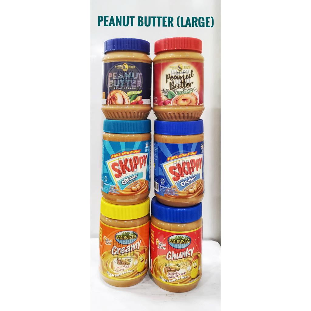 

[BPOM RI] MAMATA CREAMY PEANUT BUTTER 510 GRAM/CHUNKY PEANUT SPREAD/SELAI KACANG CRUNCHY/OLESAN KACANG BUTIRAN