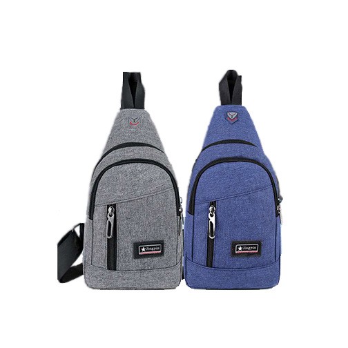 Tas Selempang Kanvas 7131U Fashion IMPOR Cowo Korean Style Slempang Gadget Bag ADA USB CHARGER port