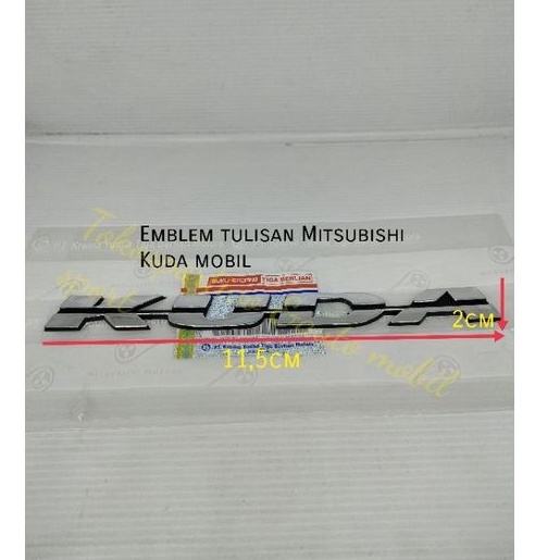 Emblem logo huruf Tulisan stiker Lambang Mitsubishi kuda KUDA