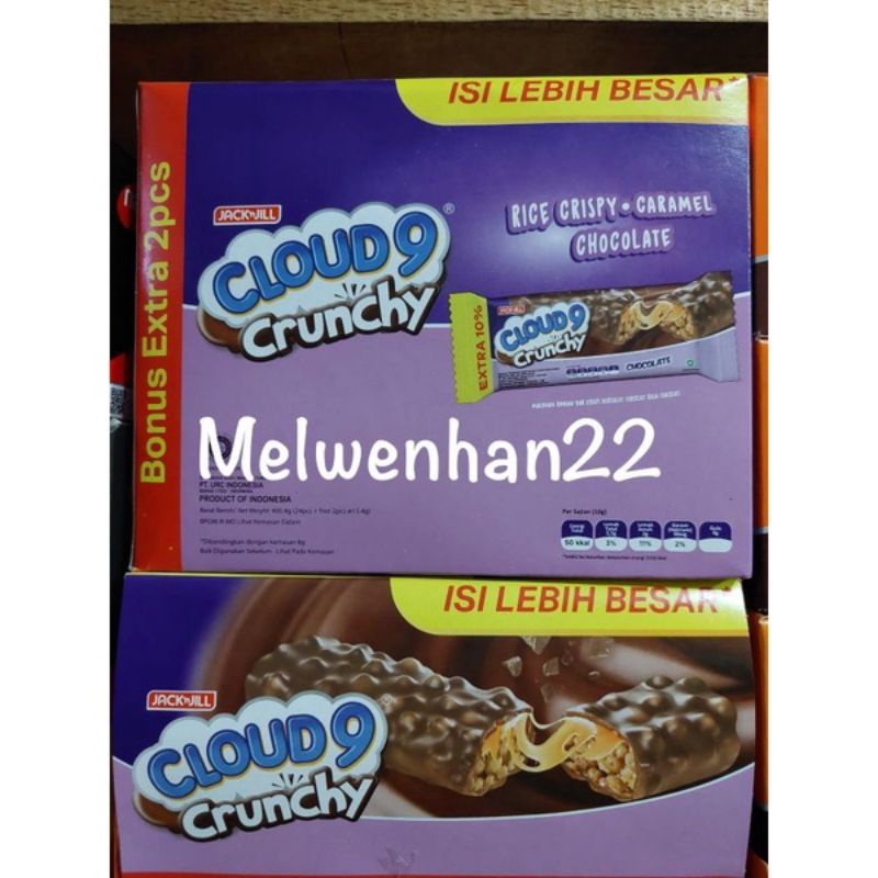 

CLOUD 9 CRUNCHY COKLAT ISI 24 PCS AYES TOSERBA