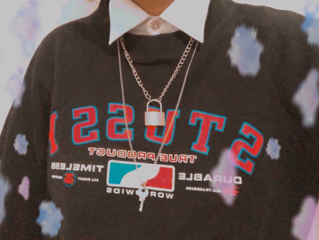 Brass Padlock Key Necklace Aksesoris Kalung Gembok Lock Kuningan Edition