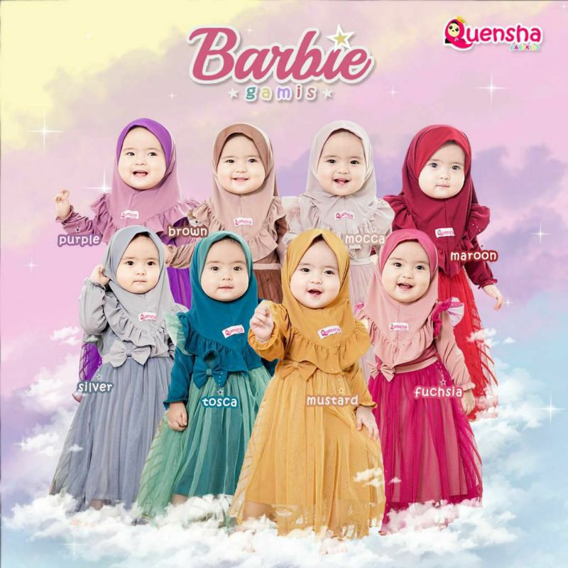 Gamis Anak Barbie original Quensha