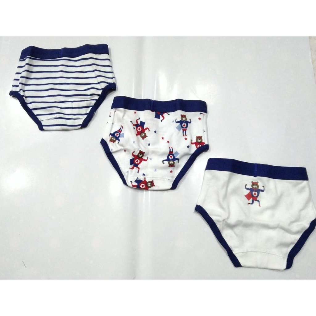 CELANA DALAM ANAK MOM&amp;BAB PANTIES BEAR HERO BLUE SHARK