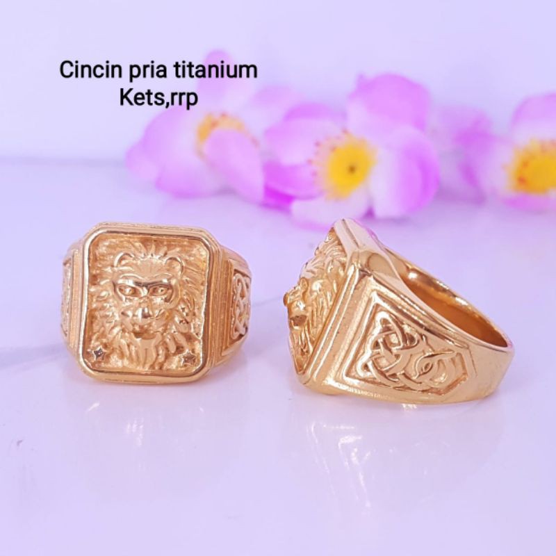 Cincin pria titanium asli