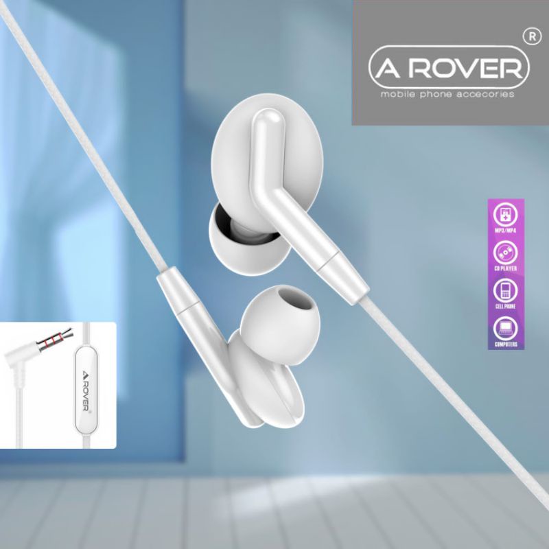 AROVER R105 Earphone Headset In Ear KING BASS Class Grade AAA - Garansi