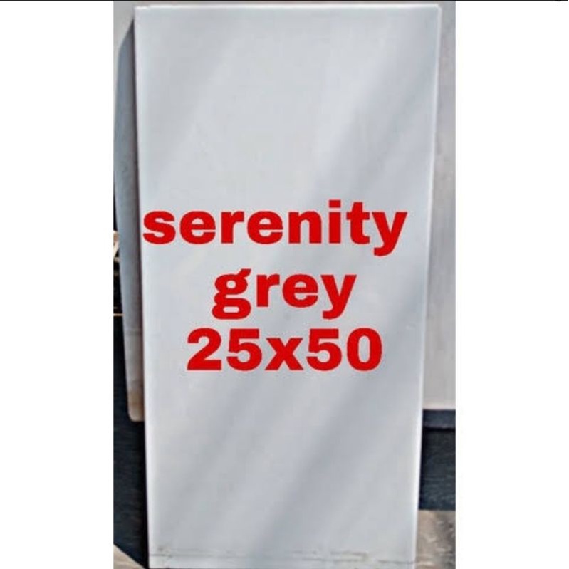 keramik 25x50 dinding kamar mandi glossy mengkilap marmer uno serenity grey