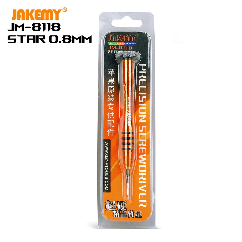 Jakemy JM-8118 SINGLE ALUMINUM ALLOY SCREWDRIBVE  Star 0.8