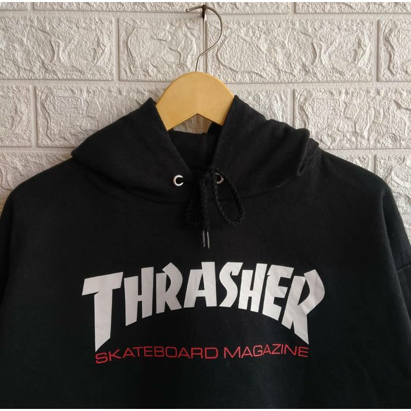 HOODIE SWEATER KEREN KEKINIAN THRASHER SKATEBOARDING VARIAN WARNA FULL BLACK