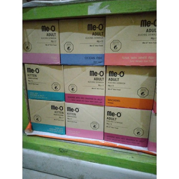 MEO POUCH 1 DUS ISI 12 Pcs All Varian Kitten &amp; Adult