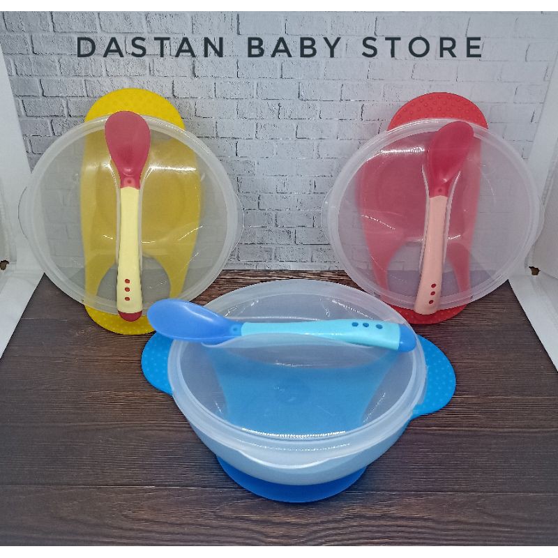 Mangkok makan bayi MPASI dengan sensor anti panas