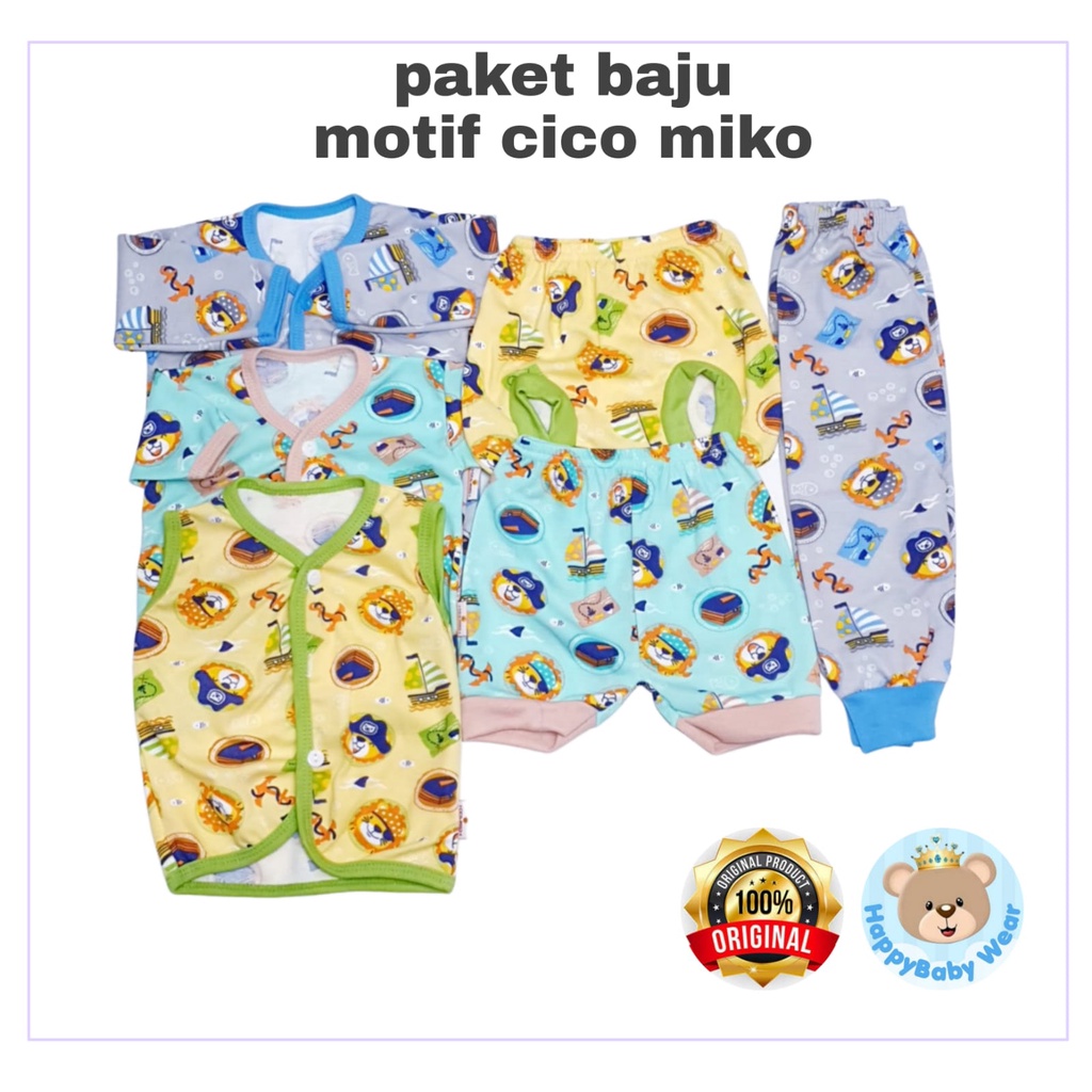 Original Paket Lengkap Baju Bayi Newborn (0-6M) Perlengkapan Bayi Baru Lahir &amp; Kado//cico miko// PAKET LENGKAP NewBorn/3-6m Libby