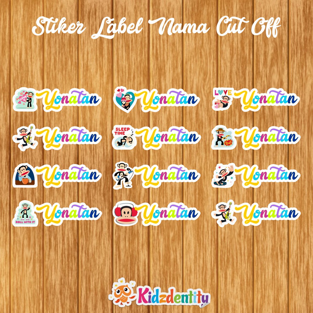 

STIKER NAMA CUT OFF PAUL FRANK