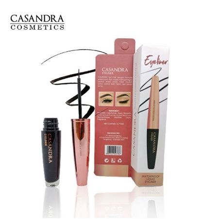 Casandra Eyeliner Liquid Waterproof | Rose Gold 5 ml