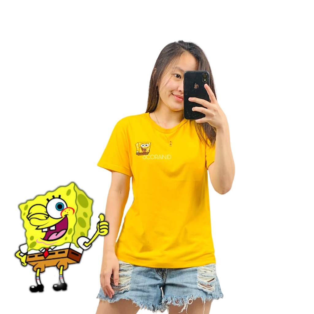 SPONGEBOB AND FRIEND T-SHIRT KAOS OVERSIZE ALLSIZE KARTUN SPONGEBOB PATCH | BAJU KAOS KATUN 30S KARTUN SPONGEBOB POLOS GAMBAR PATCH EDITION