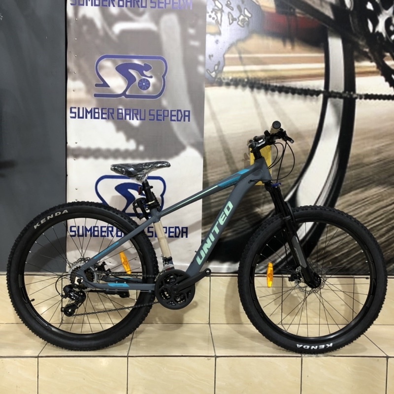 SEPEDA GUNUNG MTB UNITED MONANZA 4.1 3x8 SPEED 27.5 INCH NEW FREE HOLDER