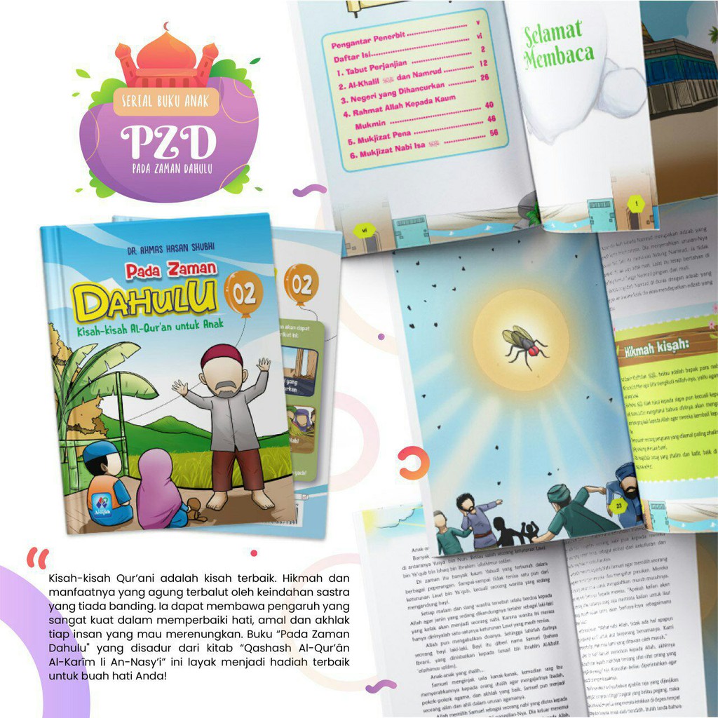 Buku Pada Zaman Dahulu Kisah-kisah Al-Qur'an untuk Anak Kisah dan Cerita Nabi 1 PAKET JILID 1-6
