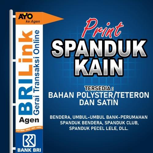 Print Spanduk Kain Bendera Umbul Umbul Agen Bank Brilink Bni46 Mandiri