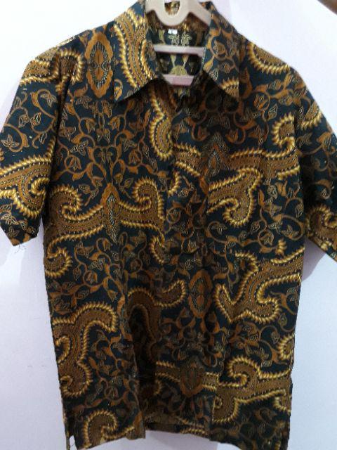 Cp Tunik Serut Sogan Kaktus/batik Kuliah/batik Modern / Batik