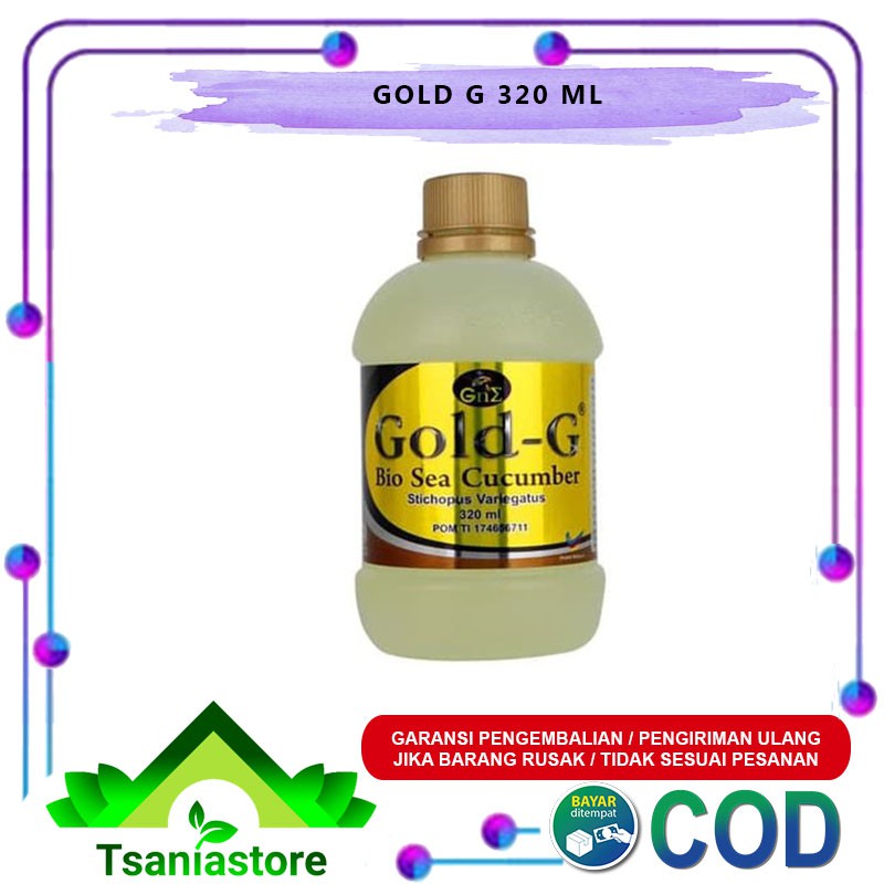 Gold G Gamat Jelly 320ml  jeli gamat gold g 320 ml  GOLD-G