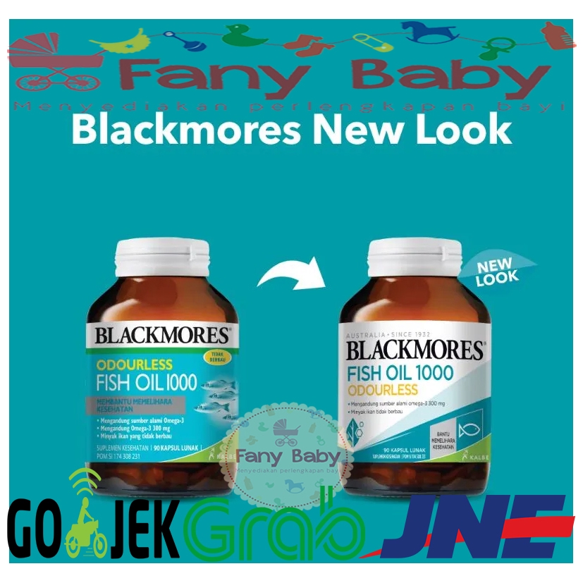 BLACKMORES ODOURLESS FISH OIL 1000MG 90 KAPSUL