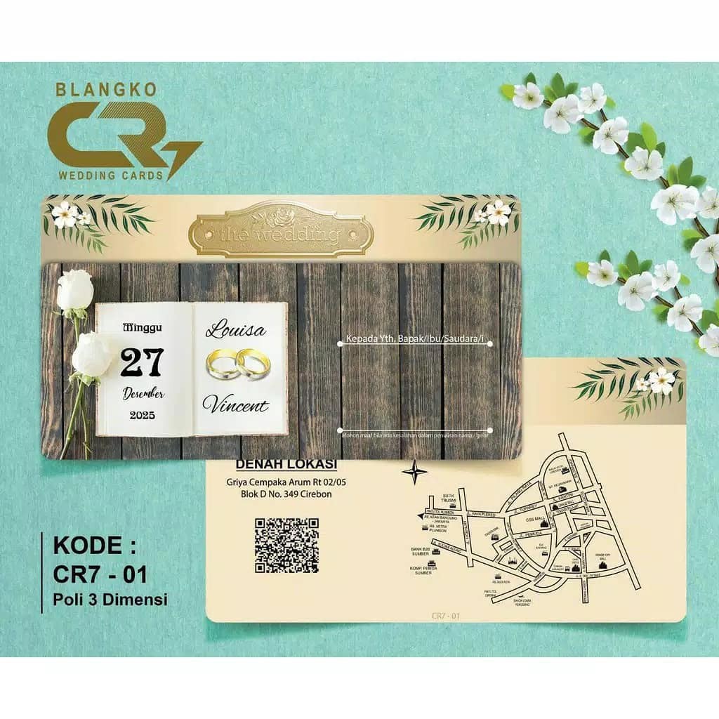 Undangan Pernikahan Murah - Kode CR7 01 s.d CR7 06