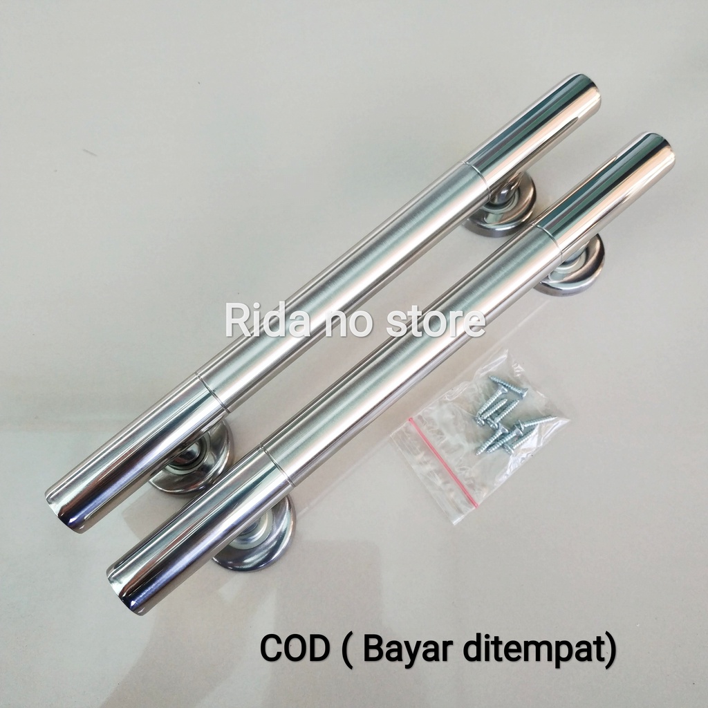 (2 biji) Pegangan Pintu Handle Pintu Handle Tarikan Gagang Rumah Stainless 25 cm