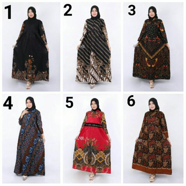 Gamis batik jumbo ld 120