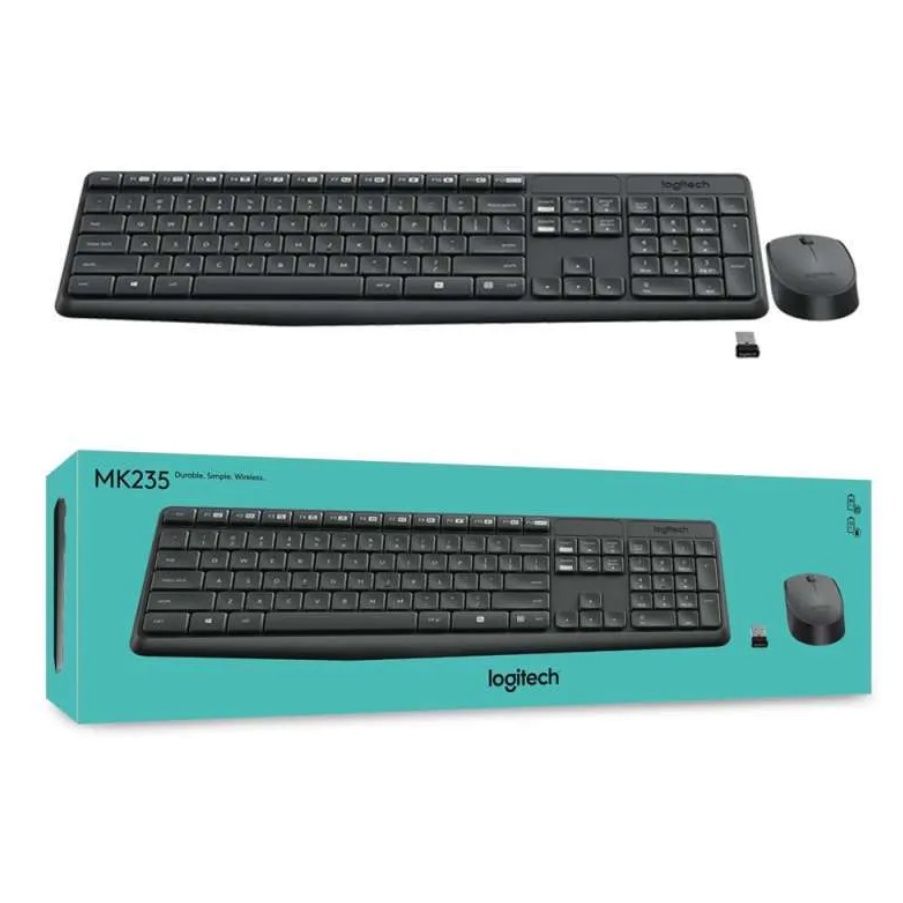 Logitech MK235 Wireless Keyboard + Mouse Original