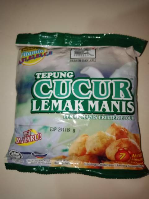 Tepung Cucur Lemak Manis Dan Udang Original Malaysia Shopee Indonesia