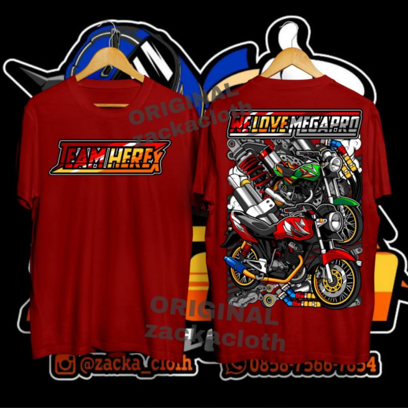Kaos MEGAPRO / Honda megapro / kaos herex / megapro/ kaos motor honda megapro/ kaos megapro jarijari