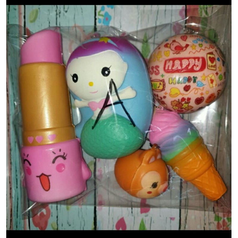 Squishy Paket Squisi Jumbo Mainan Sekuisi Murah Isi 5 Squishi Sekuisy Kado Anak New Arrival