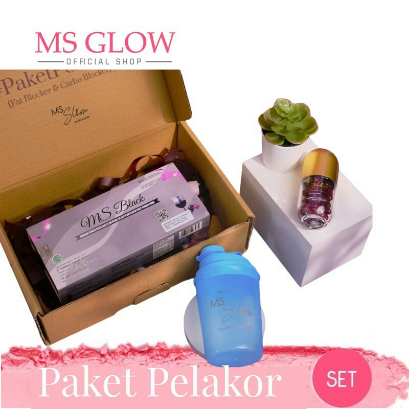 Ms glow Paket Pelakor isi MsBlack + Slimming free tumblr