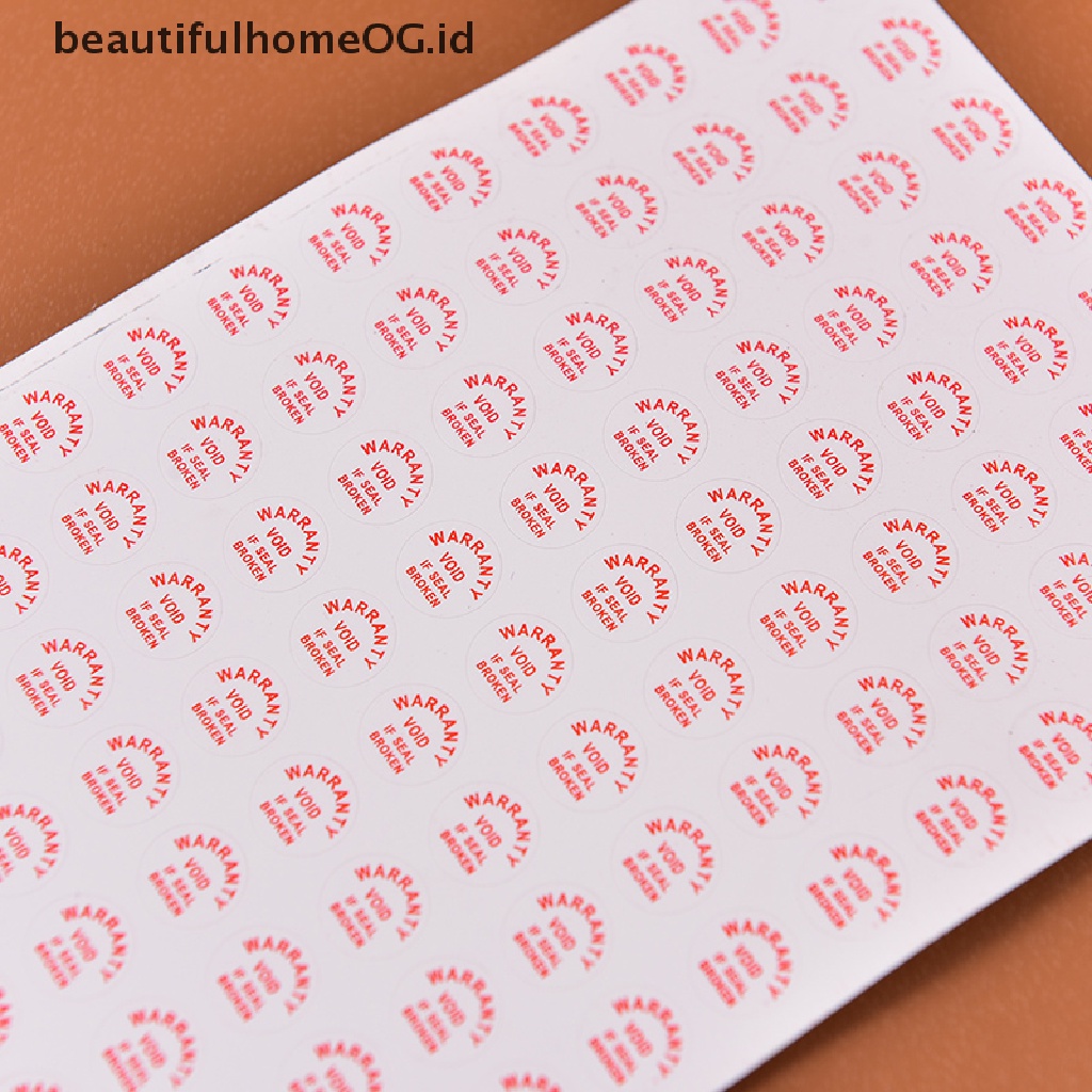 208pcs / 2 Lembar Stiker Label Pelindung Garansi Void If Damaged Untuk Keamanan