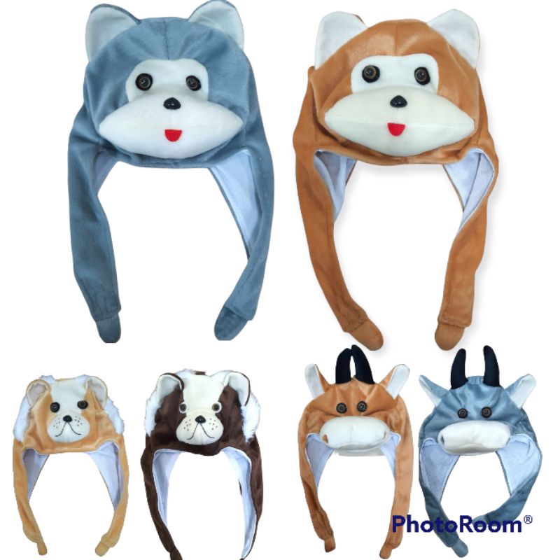 Topi anak karakter boneka hewan topi anak cewek cowok